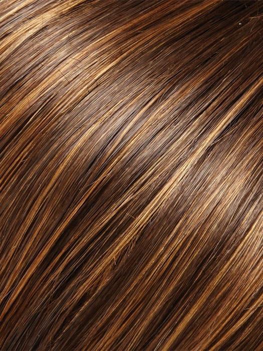 6F27 CARAMEL RIBBON | Brown with Light Red-Gold Blonde Highlights & Tips