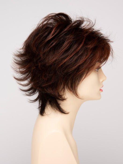 CHOCOLATE CHERRY | Dark Brown roots with overall Medium Brown base with Deep Red highlights