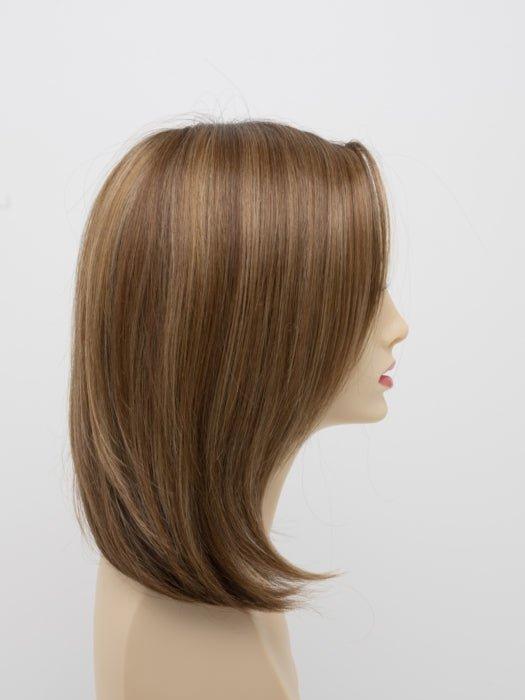 GOLDEN NUTMEG | Medium Brown roots with overall Warm Cinnamon base and Golden Blonde highlights