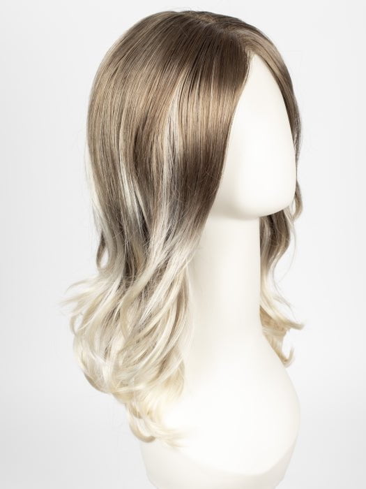 S18-60/102RO SOLSTICE | Cascading Ombre Shade | Cool, Dark Roots gradually lighten to a Shock of Patinum Blonde