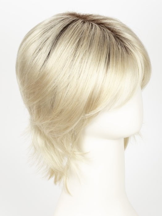 CHAMPAGNE-R | Light Beige Blonde, Medium Honey Blonde, and Platinum Blonde blend with Dark Roots