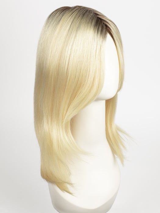 613/102S8 | Pale Natural Gold Blonde and Pale Platinum Blonde Blend, Shaded with Medium Brown