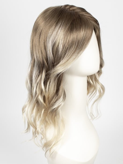 S18-60/102RO SOLSTICE | Cascading Ombre Shade | Cool, Dark Roots gradually lighten to a Shock of Patinum Blonde