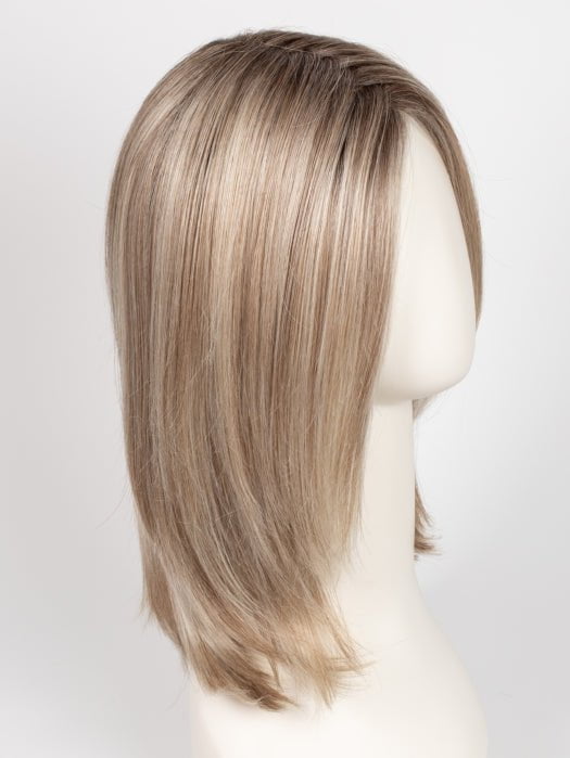 GF19-23SS BISCUIT | Light Ash Blonde Evenly Blended with Cool Platinum Blonde with Dark Roots