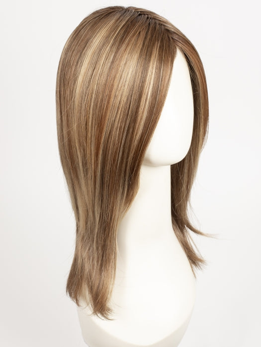 LIGHT BERNSTEIN ROOTED 12.27.26 | Lightest Brown and Dark Strawberry Blonde with Light Golden Blonde Blend and Shaded Roots