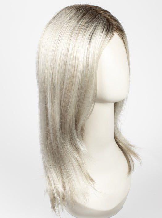 MILKY-OPAL | A Blend of Creamy Blonde and White Blonde Rooted with Warm Brown