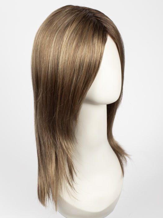 MOCHACCINO-R | Rooted Medium Warm Blonde with Chocolate Undertones and Creamy Blonde Highlights