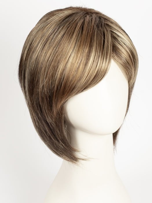 BRONZE-HAZELNUT-R | Dark Brown Root with a blend of Warm Blonde, Cool Light Blonde and Dark Brown