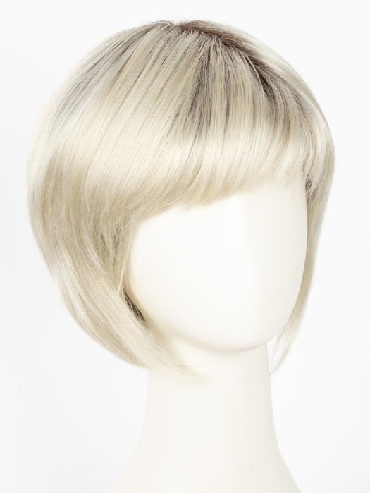 SEASHELL-BLONDE-R | Cool White Blonde and Creamy White Tones with Soft Brown Roots