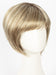 CREAMY-TOFFEE-R | Rooted Dark Blonde Evenly Blended with Light Platinum Blonde and Light Honey Blonde