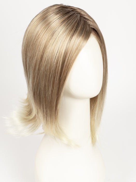 27T613S8 SHADED SUN | Medium Natural Red-Gold Blonde & Pale Natural Gold Blonde Blend and Tipped, Shaded with Medium Brown