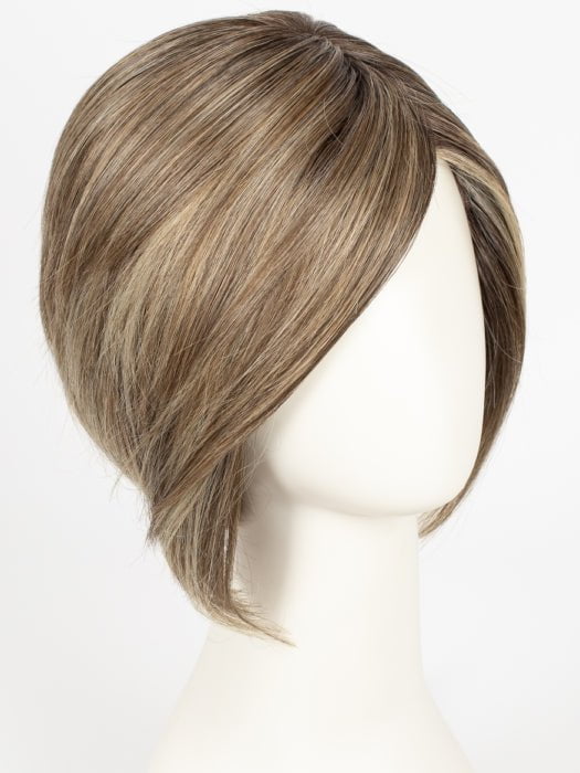 RL12/22SS SHADED CAPPUCCINO | Light Golden Brown Evenly Blended with Cool Platinum Blonde Highlights with Dark Roots