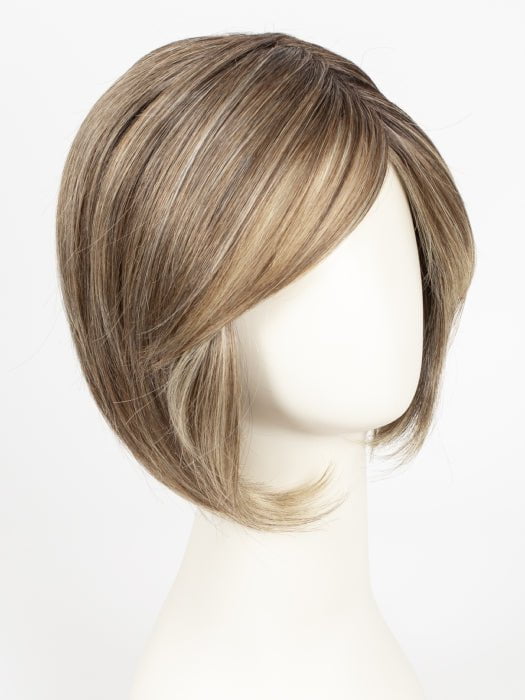 RL12/22SS SHADED CAPPUCCINO | Light Golden Brown Evenly Blended with Cool Platinum Blonde Highlights with Dark Roots