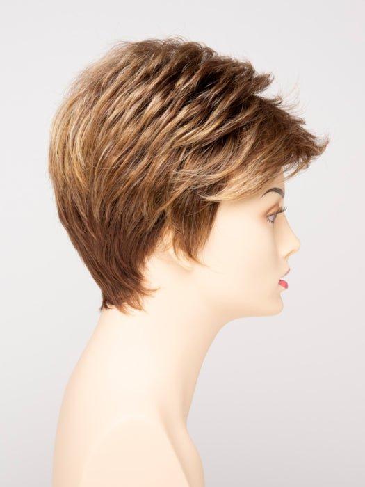 GOLDEN NUTMEG | Medium Brown roots with overall Warm Cinnamon base and Golden Blonde hightlights