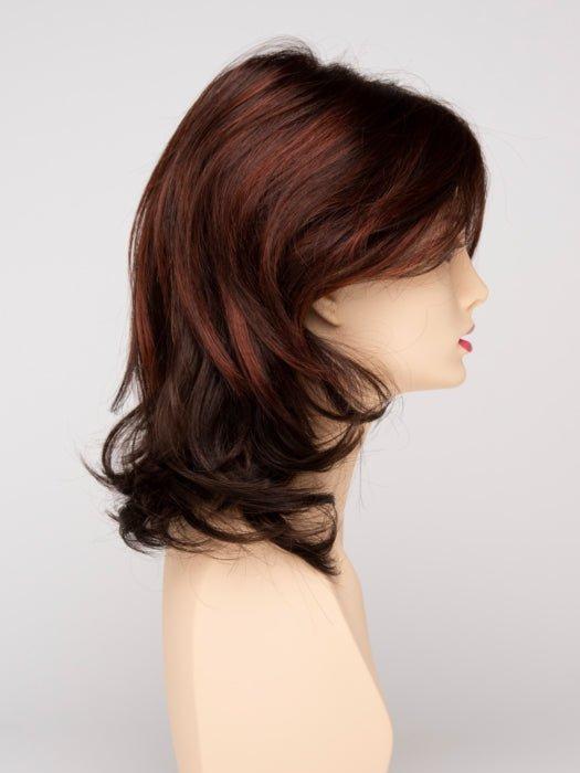 CHOCOLATE CHERRY | Dark Brown roots with overall Medium Brown base with Deep Red highlights