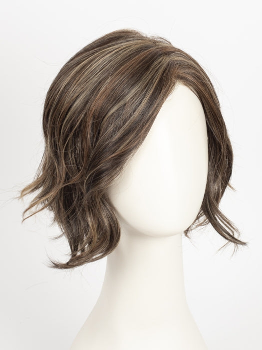 DARK BROWN HL | A Blend of Dark Brown, Strawberry Light Auburn and Soft Chunky Medium and Dark Blonde Highlights.