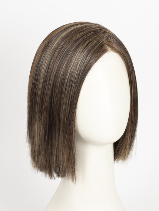 DARK BROWN HL | A Blend of Dark Brown, Strawberry Light Auburn and Soft Chunky Medium and Dark Blonde Highlights.