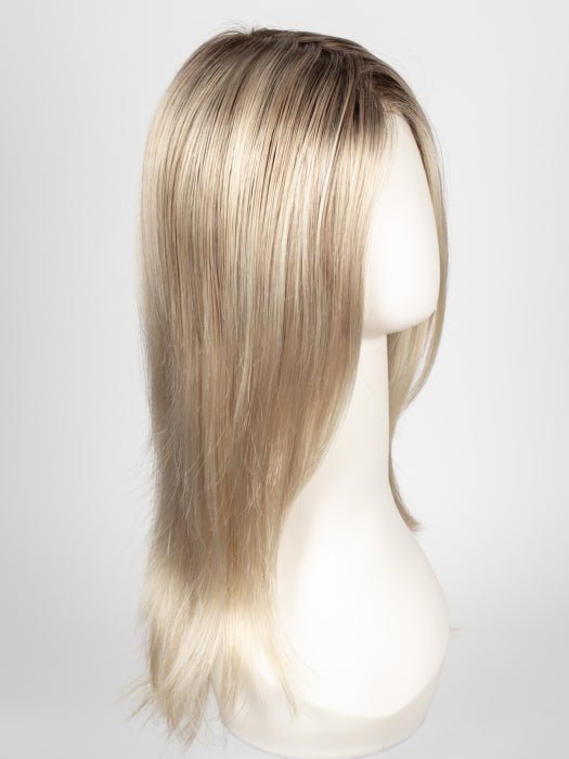 LIGHT HONEY ROOTED | Medium Honey Blonde, Platinum Blonde, and Light Golden Blonde Blend with Dark Roots