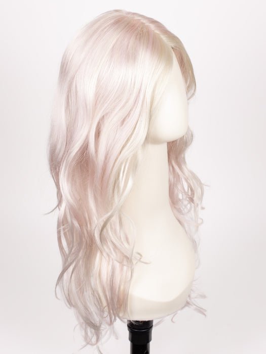 PASTEL PINK | Cool Silver Blonde Front and Base with Subtle Whisper Pink Highlights