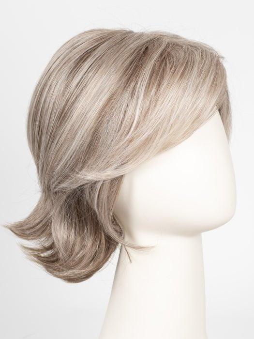 101F48T | Soft White Front, Light Brown with 75% Grey Blend with Soft White Tips