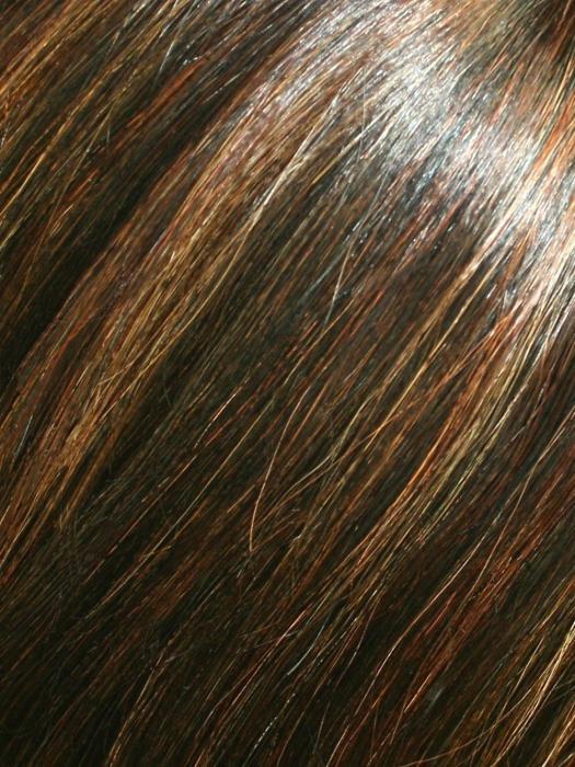 FS6/30/27 TOFFEE TRUFFLE | Brown, Medium Red-Gold, Medium Red-Gold Blonde Blend with Medium Red Gold Blonde Bold Highlights