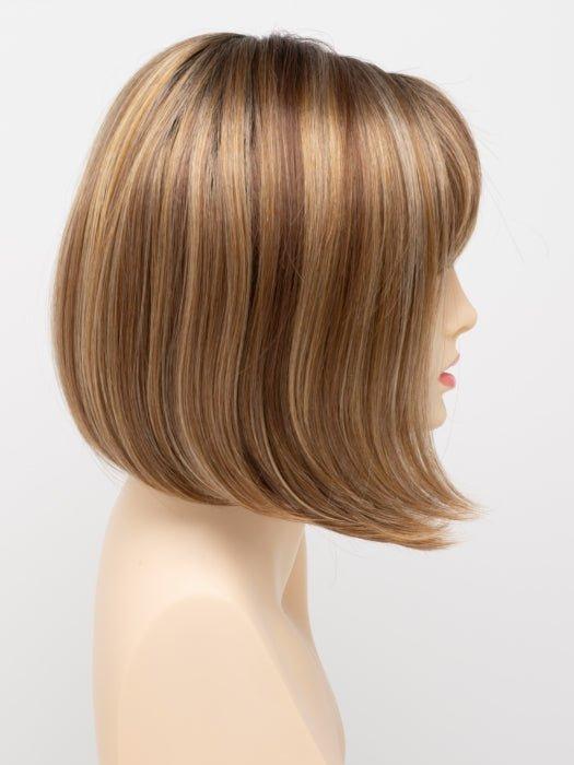 GOLDEN NUTMEG | Medium Brown roots with overall Warm Cinnamon base and Golden Blonde hightlights