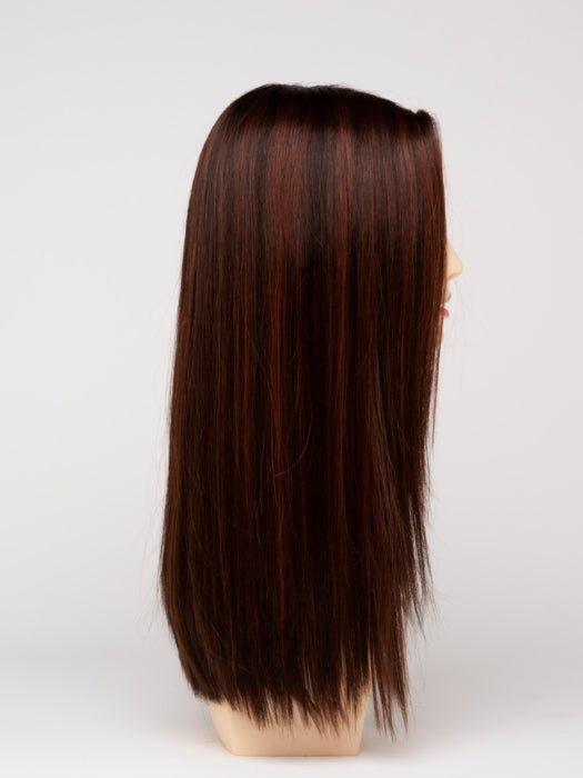 CHOCOLATE CHERRY | Dark Brown roots with overall Medium Brown base with Deep Red highlights