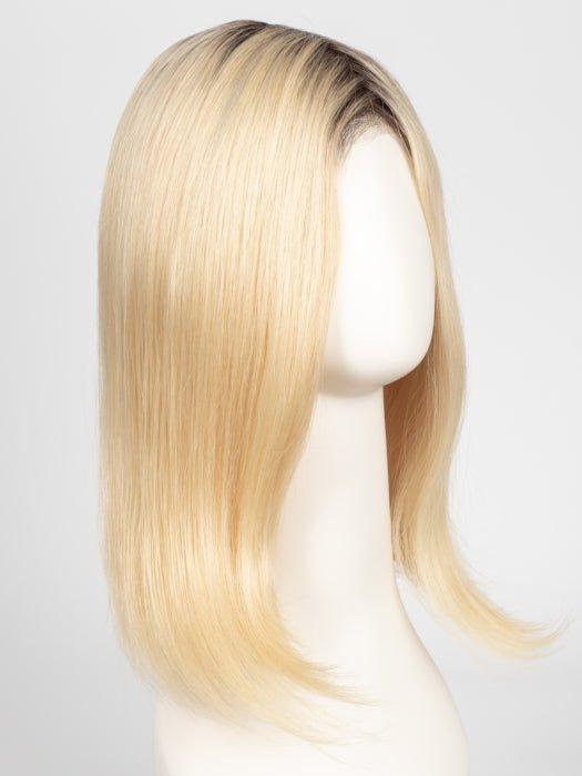 613/102S8 | Pale Natural Gold Blonde and Pale Platinum Blonde Blend, Shaded with Medium Brown