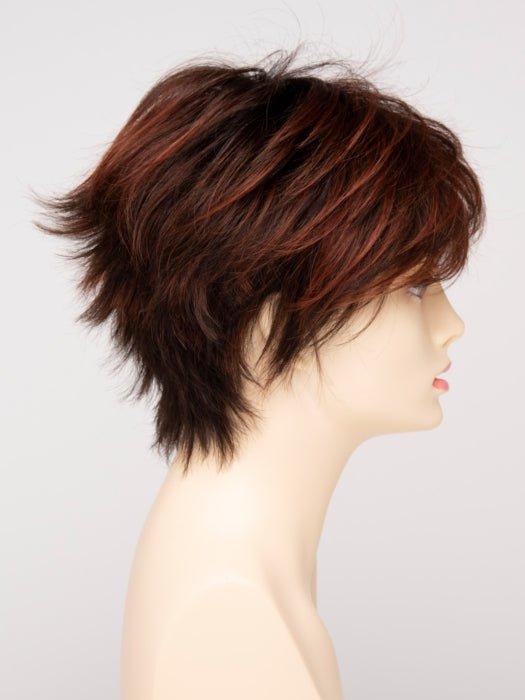 CHOCOLATE CHERRY | Dark Brown roots with overall Medium Brown base with Deep Red highlights