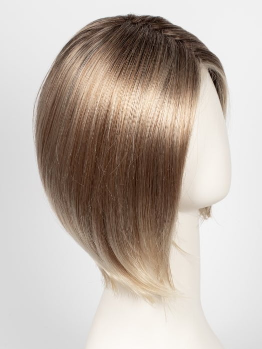 27T613S8 | Medium Natural Red-Gold Blonde and Pale Natural Gold Blonde Blend and Tipped, Shaded with Medium Brown