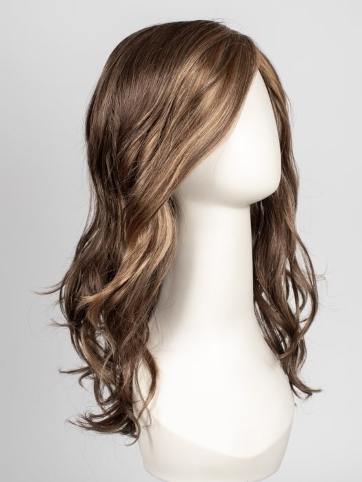 R9F26 MOCHA FOIL | Warm Medium Brown with Medium Golden Blonde Highlights Around the Face