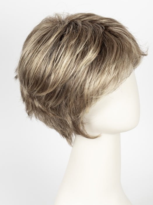 SS12/22 SHADED CAPPUCCINO | Light Golden Brown Evenly Blended with Cool Platinum Blonde Highlights and Dark Roots