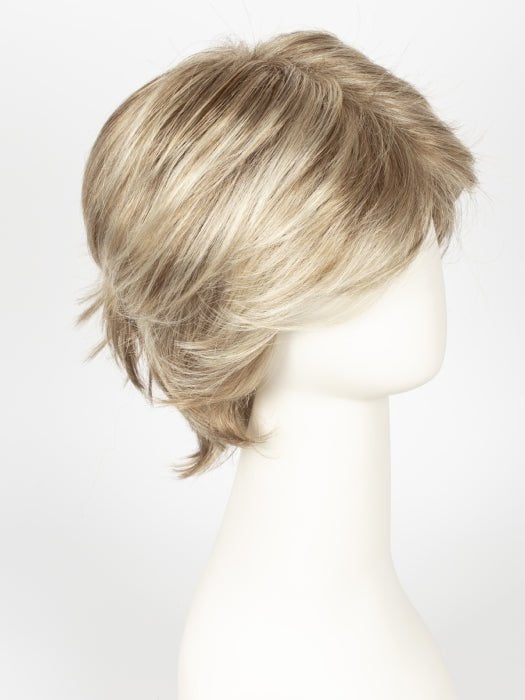 R1621S+ GLAZED SAND | Dark Natural Blonde with Cool Ash Blonde Highlights on Top