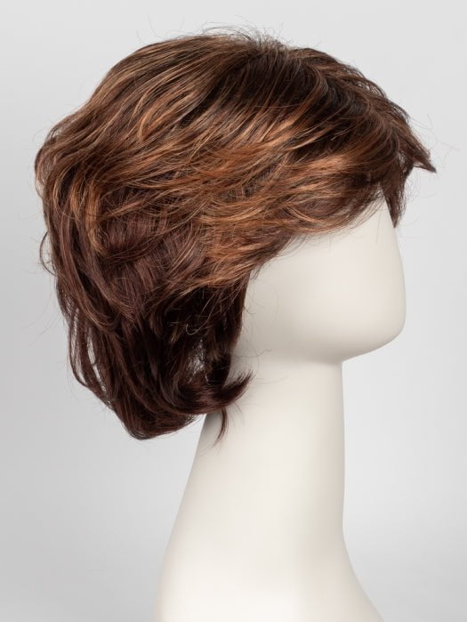 R3329S GLAZED AUBURN | Rich Dark Auburn with Pale Ginger Blonde Highlights