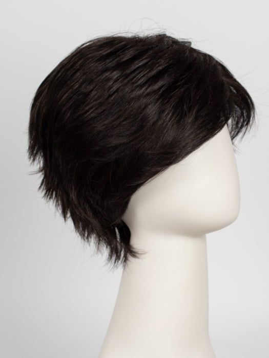 RL2/4 OFF BLACK | Black Evenly Blended with Dark Brown Highlights