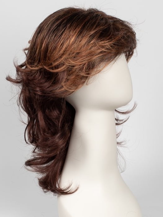 R3329S GLAZED AUBURN | Rich Dark Reddish Brown With Pale Peach Blonde Highlights