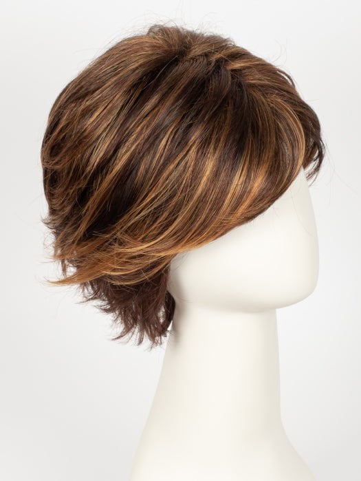 R3329S GLAZED AUBURN | Rich Dark Auburn with Pale Ginger Blonde Highlights