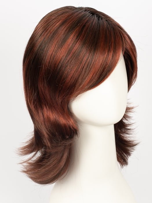 FLAME ROOTED | Dark Burgundy Red, Bright Cherry Red, and Dark Auburn blend with Dark Roots