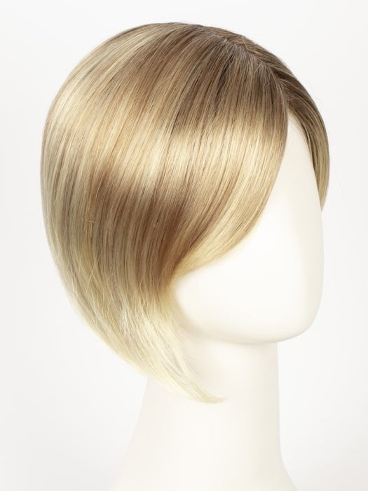 CHAMPAGNE ROOTED | Light Beige Blonde, Medium Honey Blonde, and Platinum Blonde blend with Dark Roots