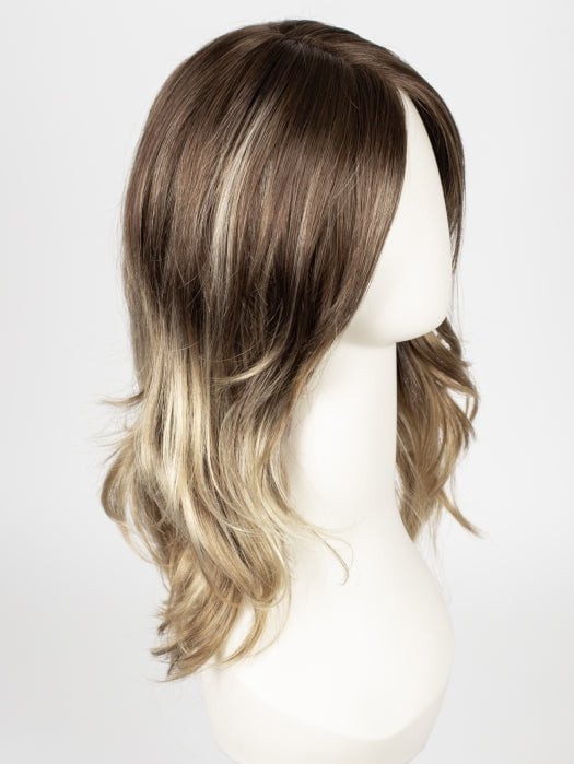 S8-18/26RO FAWN | Cascading Ombre Shade | Rich Dark Brown Roots blend with Honey and Platinum Blonde Hues at the Tips