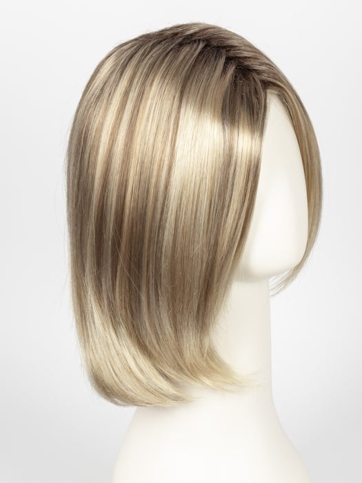 12FS8 | Light Gold Brown, Light Natural Gold Blonde and Pale Natural Gold-Blonde Blend, Shaded with Medium Brown