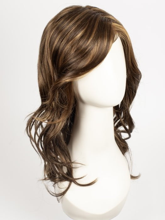 6F27 CARAMEL RIBBON  | Dark Brown with Light Red-Gold Blonde Highlights and Tips