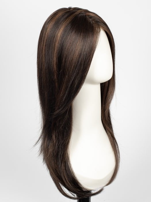 FS4/33/30A MIDNIGHT COCOA | Dark Brown, Medium Red, Medium Natural Red Blonde/Brown Blend with Medium Natural Red Blonde/Brown Blend Bold Highlights