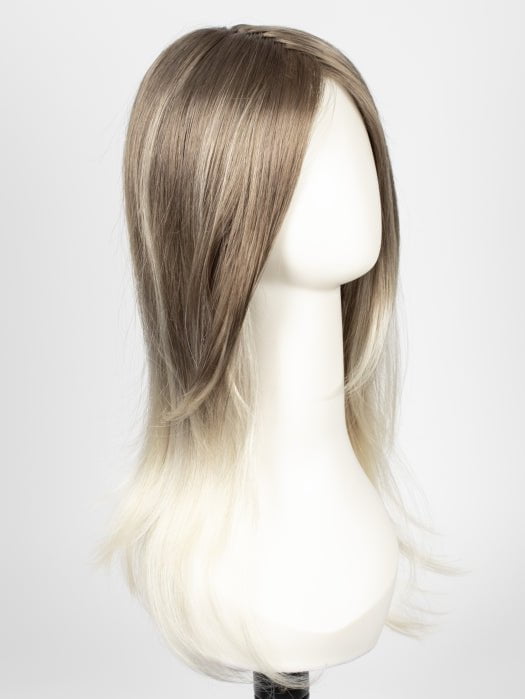 S18-60/102RO SOLSTICE | Cascading Ombre Shade | Cool, Dark Roots gradually lighten to a Shock of Patinum Blonde