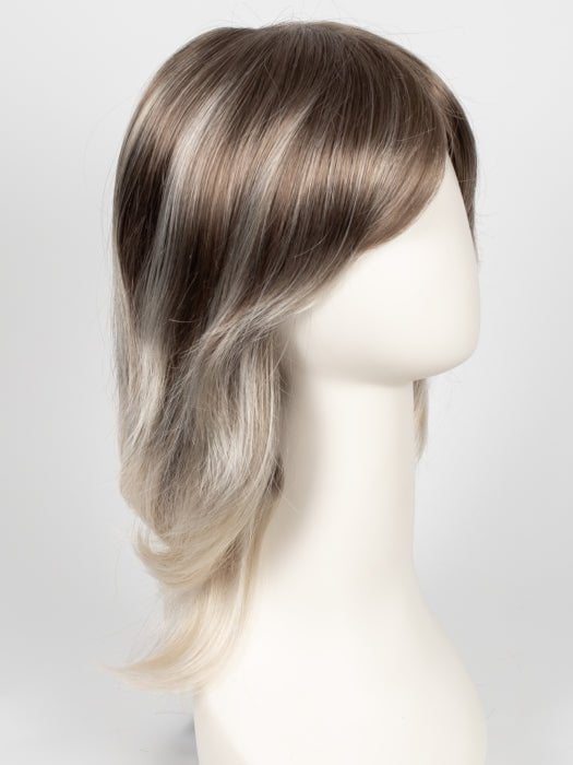 S18-60/102RO SOLSTICE | Cascading Ombre Shade | Cool, Dark Roots gradually lighten to a Shock of Patinum Blonde