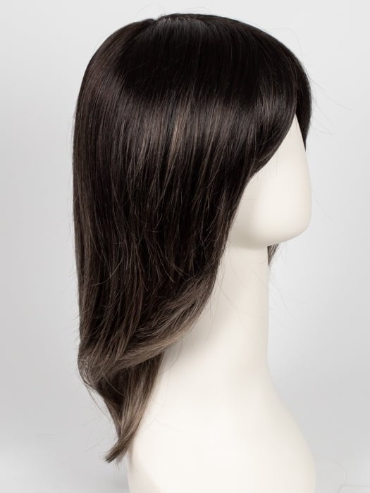 S2-103/18RO MIDNIGHT | Cascading Ombre Shade | Long Dark Roots blend into Lighter Brown Tones and Sparkling Ash Blond Tips