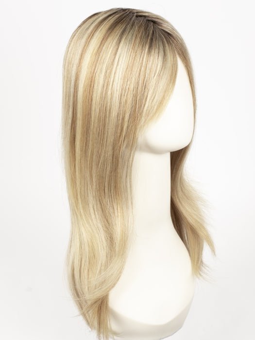 12FS8 | Light Gold Brown, Light Natural Gold Blonde and Pale Natural Gold-Blonde Blend, Shaded with Medium Brown