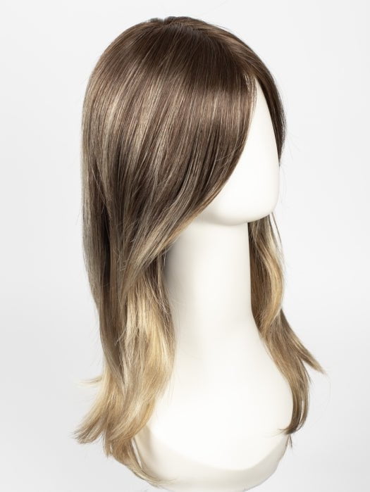 S8-18/26RO FAWN | Cascading Ombre Shade | Rich Dark Brown Roots blend with Honey and Platinum Blonde Hues at the Tips