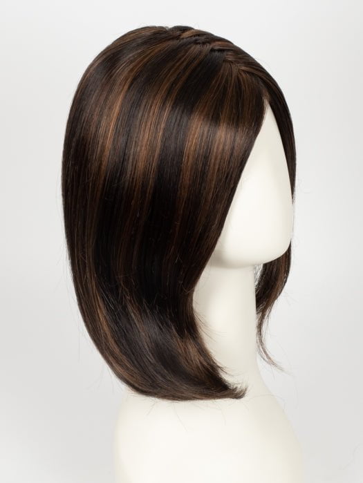 FS4/33/30A MIDNIGHT COCOA | Dark Brown, Medium Red, Medium Natural Red Blonde/Brown Blend with Medium Natural Red Blonde/Brown Blend Bold Highlights