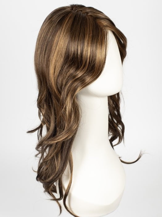 6F27 CARAMEL RIBBON | Dark Brown with Light Red-Gold Blonde Highlights and Tips